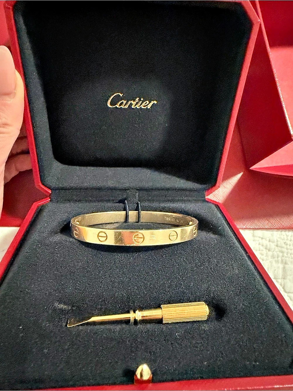 Cartier LOVE bracelet Gold Bracelet with Screw Motifs
